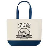 Sac de shopping bleu J'peux pas Kayak Pagayer