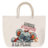 Sac Fête des Mères Mamie Famille Idée Cadeau anniversaire Noël Travail Boulot Métier Départ Retraite Collègue Femme cabas shopping plage