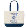 Sac de shopping bleu J'peux pas Planetes Alignees Astrologie