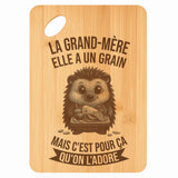 Planche bambou gravée personnalisée femme idée cadeau Fête des Mères apéro 30×20 prénom cuisine plateau fromage anniversaire noel maman mamie