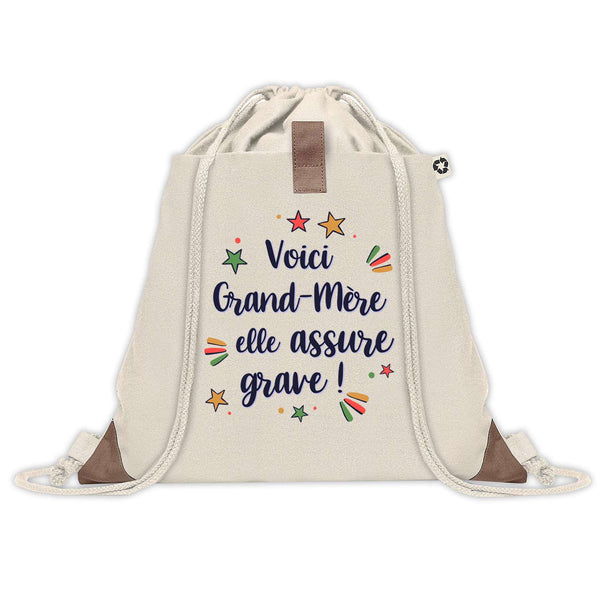 Sac Fête des Mères Mamie Famille Idée Cadeau anniversaire Noël Travail Boulot Métier Départ Retraite Collègue Femme cabas shopping plage