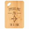 Planche bambou gravée personnalisée femme homme idée cadeau Fête des Mères Fête des Pères apéro papa maman prénom cuisine plateau fromage