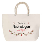 Sac Fête des Mères Mamie Famille Idée Cadeau anniversaire Noël Travail Boulot Métier Départ Retraite Collègue Femme cabas shopping plage