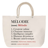 Sac Fête des Mères Mamie Famille Idée Cadeau anniversaire Noël Travail Boulot Métier Départ Retraite Collègue Femme cabas shopping plage