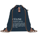 sac a dos femme bleu coton recycle avec pochette cadeau original pour collegue amie prof ou soeur idee cadeau femme noel anniversaire secret santa ou depart a la retraite sac pratique chic et ecoresponsable design breton elegant