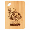 Planche bambou gravée personnalisée homme idée cadeau Fête des Pères apéro 30×20 prénom cuisine plateau fromage anniversaire noel papa papi 