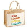 Sac Fête des Mères Mamie MAman Soeur Femme Famille Idée Cadeau anniversaire Noël Travail Boulot Métier Départ Retraite Collègue Femme cabas shopping plage