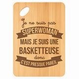 Planche bambou gravée personnalisée femme idée cadeau Fête des Mères apéro 30×20 prénom cuisine plateau fromage anniversaire noel maman mamie