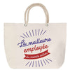 Sac Fête des Mères Mamie Famille Idée Cadeau anniversaire Noël Travail Boulot Métier Départ Retraite Collègue Femme cabas shopping plage