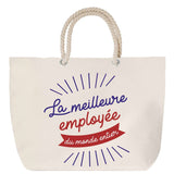 Sac Fête des Mères Mamie Famille Idée Cadeau anniversaire Noël Travail Boulot Métier Départ Retraite Collègue Femme cabas shopping plage