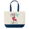 Sac de shopping bleu J'peux pas CESF
