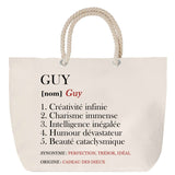 Sac Fête des Mères Mamie Famille Idée Cadeau anniversaire Noël Travail Boulot Métier Départ Retraite Collègue Femme cabas shopping plage
