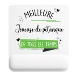 Tapis de souris ergonomique avec repose-poignet, accessoire bureau pour femme et homme, fête des pères, cadeau pas cher, idée cadeau fête des mères, secret santa, départ à la retraite, télétravail et gaming