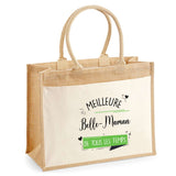 Sac Fête des Mères Mamie MAman Soeur Femme Famille Idée Cadeau anniversaire Noël Travail Boulot Métier Départ Retraite Collègue Femme cabas shopping plage