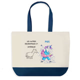 Sac de shopping bleu Décoratrice d'intérieur Les Autres vs Moi
