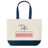 Sac de shopping bleu Tata en Vacances