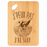Planche bambou gravée personnalisée femme homme idée cadeau Fête des Mères Fête des Pères apéro papa maman prénom cuisine plateau fromage