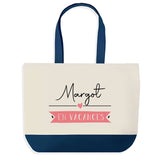 Sac de shopping bleu Margot en Vacances