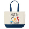 Sac de shopping bleu J'peux pas Triathlon