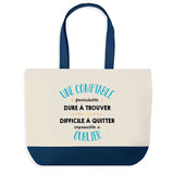 Sac de shopping bleu Une Comptable Formidable