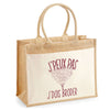 Sac Fête des Mères Mamie Famille Idée Cadeau anniversaire Noël Travail Boulot Métier Départ Retraite Collègue Femme cabas shopping plage Homme Papa Papi Pères Frère