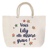 Sac Fête des Mères Mamie Famille Idée Cadeau anniversaire Noël Travail Boulot Métier Départ Retraite Collègue Femme cabas shopping plage