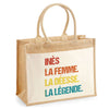 Sac Fête des Mères Mamie MAman Soeur Femme Famille Idée Cadeau anniversaire Noël Travail Boulot Métier Départ Retraite Collègue Femme cabas shopping plage