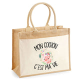 Sac Fête des Mères Mamie MAman Soeur Femme Famille Idée Cadeau anniversaire Noël Travail Boulot Métier Départ Retraite Collègue Femme cabas shopping plage