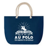 Sac de plage Bleu anse corde Polo Légende Humour Geek