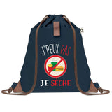 sac a dos bleu coton recycle avec pochette idee cadeau originale pour collegue ami prof ou membre de la famille cadeau mixte noel anniversaire secret santa ou depart au travail sac leger pratique et ecologique design breton moderne