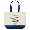 Sac de shopping bleu Designer Meilleur du Monde