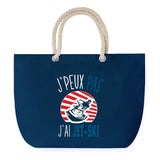 Sac de plage Bleu anse corde J'peux Pas Jet-Ski