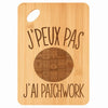 Planche bambou gravée personnalisée femme homme idée cadeau Fête des Mères Fête des Pères apéro papa maman prénom cuisine plateau fromage