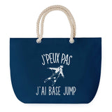 Sac de plage Bleu anse corde J'peux Pas Base Jump
