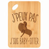 Planche bambou gravée personnalisée femme homme idée cadeau Fête des Mères Fête des Pères apéro papa maman prénom cuisine plateau fromage