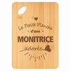 Planche bambou gravée personnalisée femme idée cadeau Fête des Mères apéro 30×20 prénom cuisine plateau fromage anniversaire noel maman mamie