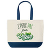 Sac de shopping bleu J'peux pas Vegan Verdion