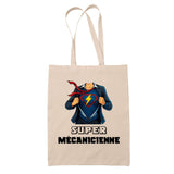 Sac Fête des Mères Mamie Famille Idée Cadeau anniversaire Noël Travail Boulot Métier Départ Retraite Collègue Femme cabas shopping plage