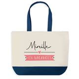 Sac de shopping bleu Mireille en Vacances