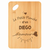 Planche bambou gravée personnalisée homme idée cadeau Fête des Pères apéro 30×20 prénom cuisine plateau fromage anniversaire noel papa papi 