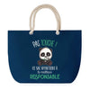 Sac de plage Bleu anse corde Responsable Pas Touche Panda Femme