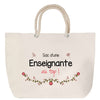 Sac Fête des Mères Mamie Famille Idée Cadeau anniversaire Noël Travail Boulot Métier Départ Retraite Collègue Femme cabas shopping plage