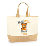 Sac Jute Fête des Mères Fêtes des Pères Mamie Papi Famille Idée Cadeau anniversaire Noël Travail Boulot Métier Départ Retraite Collègue Femme Homme