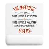 Tapis de souris ergonomique avec repose-poignet, accessoire bureau pour femme et homme, fête des pères, cadeau pas cher, idée cadeau fête des mères, secret santa, départ à la retraite, télétravail et gaming