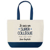Sac de shopping bleu Jean-Baptiste Super Collègue