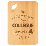 Planche bambou gravée personnalisée femme idée cadeau Fête des Mères apéro 30×20 prénom cuisine plateau fromage anniversaire noel maman mamie