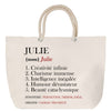 Sac Fête des Mères Mamie Famille Idée Cadeau anniversaire Noël Travail Boulot Métier Départ Retraite Collègue Femme cabas shopping plage