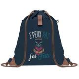 sac a dos bleu coton recycle avec pochette idee cadeau originale pour collegue ami prof ou membre de la famille cadeau mixte noel anniversaire secret santa ou depart au travail sac leger pratique et ecologique design breton moderne