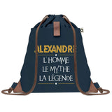 sac a dos homme bleu coton recycle avec pochette idee cadeau utile pour collegue papa ou ami cadeau homme noel anniversaire secret santa ou depart a la retraite sac durable pratique et robuste design sobre et elegant