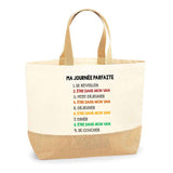 Sac Jute Fête des Mères Fêtes des Pères Mamie Papi Famille Idée Cadeau anniversaire Noël Travail Boulot Métier Départ Retraite Collègue Femme Homme